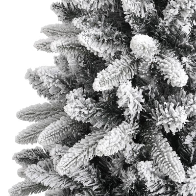 vidaXL Artificial Christmas Tree with Flocked Snow 210 cm PVC&PE