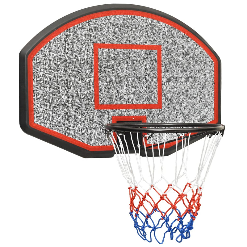 vidaXL Basketball Backboard Black 90x60x2 cm Polyethene