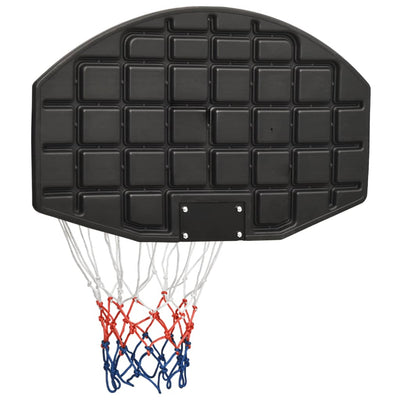 vidaXL Basketball Backboard Black 90x60x2 cm Polyethene