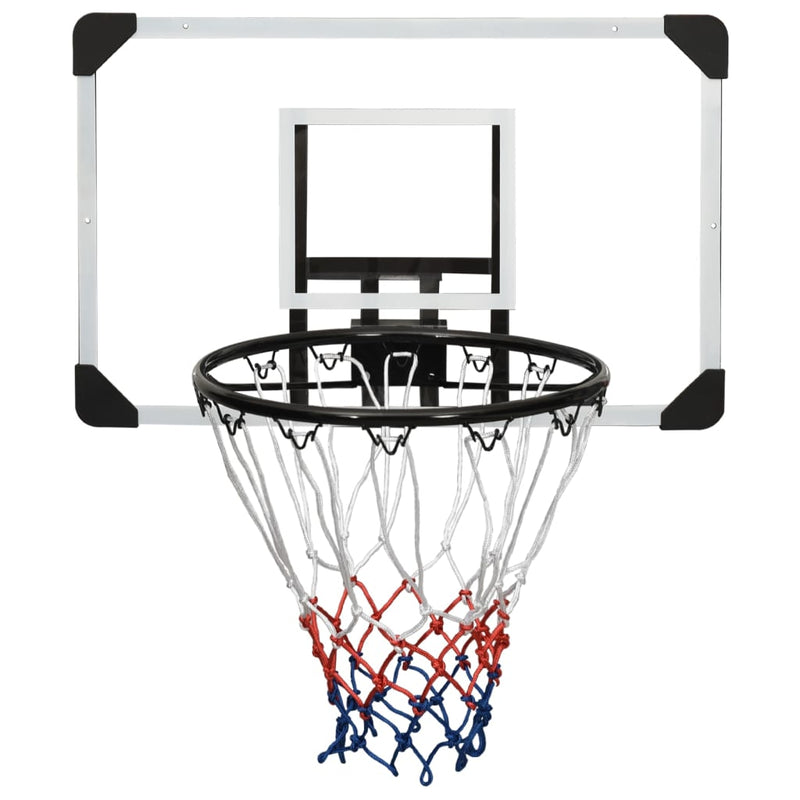 vidaXL Basketball Backboard Transparent 106x69x3 cm Polycarbonate