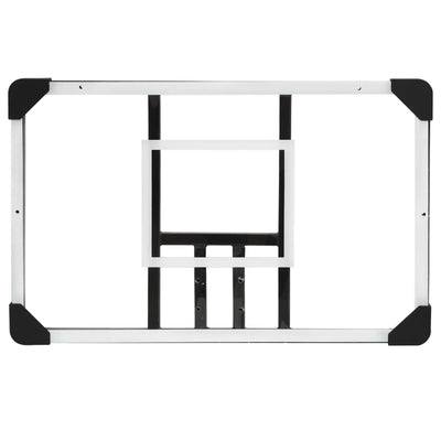 vidaXL Basketball Backboard Transparent 106x69x3 cm Polycarbonate