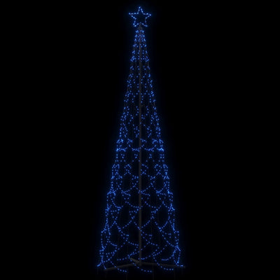 vidaXL Christmas Cone Tree Blue 500 LEDs 100x300 cm