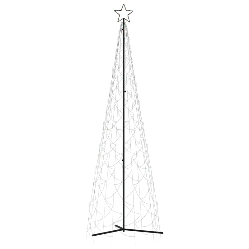 vidaXL Christmas Cone Tree Colourful 500 LEDs 100x300 cm