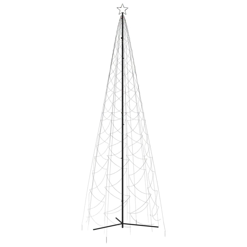 vidaXL Christmas Cone Tree Colourful 1400 LEDs 160x500 cm