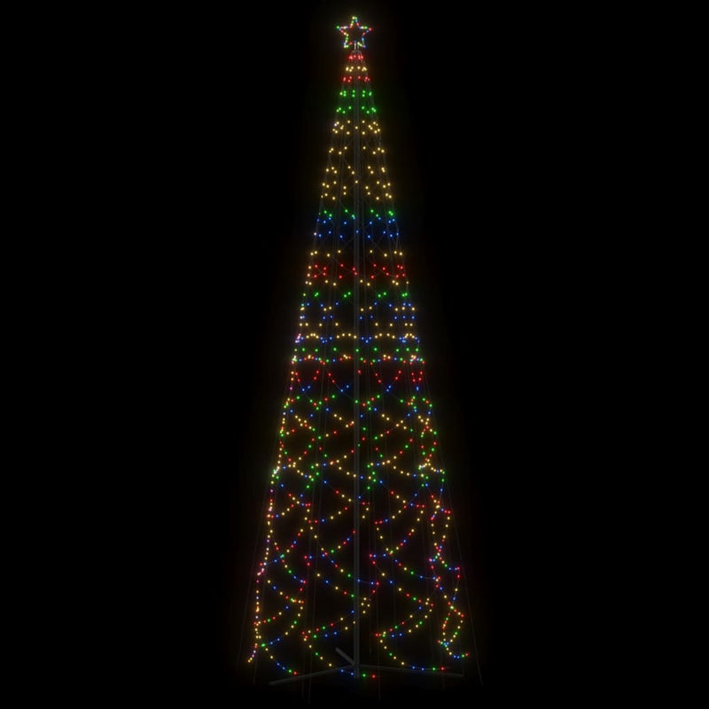 vidaXL Christmas Cone Tree Colourful 1400 LEDs 160x500 cm