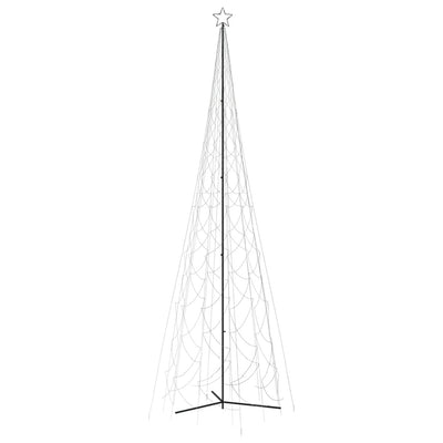 vidaXL Christmas Cone Tree Cold White 3000 LEDs 230x800 cm