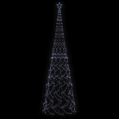 vidaXL Christmas Cone Tree Cold White 3000 LEDs 230x800 cm
