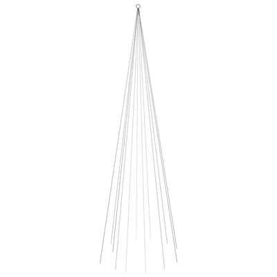 vidaXL Christmas Tree on Flagpole Warm White 732 LEDs 500 cm