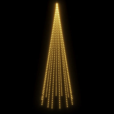 vidaXL Christmas Tree on Flagpole Warm White 732 LEDs 500 cm