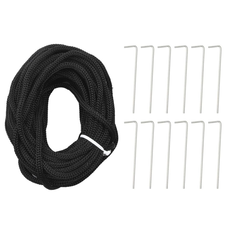 vidaXL Christmas Tree on Flagpole Warm White 732 LEDs 500 cm