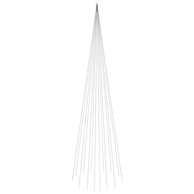 vidaXL Christmas Tree on Flagpole Warm White 1134 LEDs 800 cm