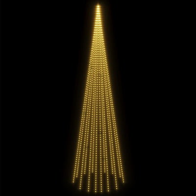 vidaXL Christmas Tree on Flagpole Warm White 1134 LEDs 800 cm