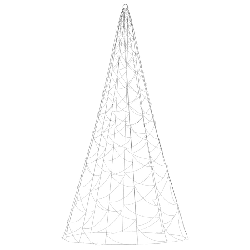 vidaXL Christmas Tree on Flagpole Warm White 500 LEDs 300 cm