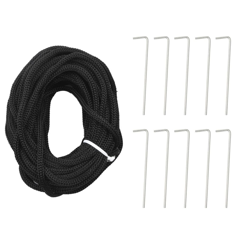 vidaXL Christmas Tree on Flagpole Warm White 500 LEDs 300 cm