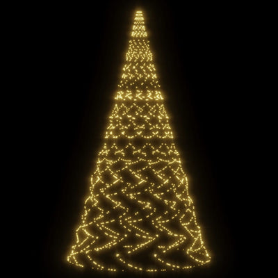 vidaXL Christmas Tree on Flagpole Warm White 3000 LEDs 800 cm