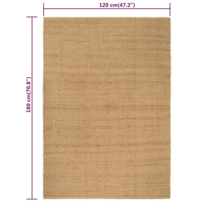 vidaXL Rug Rectangular Natural 160x230 cm Jute