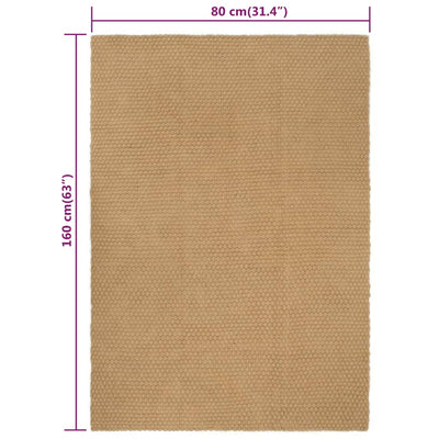 vidaXL Rug Rectangular Natural 160x230 cm Jute