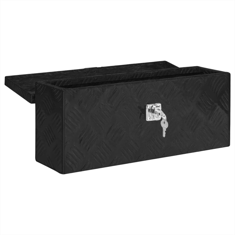 vidaXL Storage Box Silver 50x15x20.5 cm Aluminium