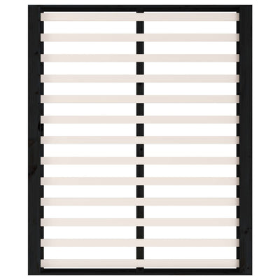 vidaXL Bed Frame without Mattress White 150x200 cm Solid Wood