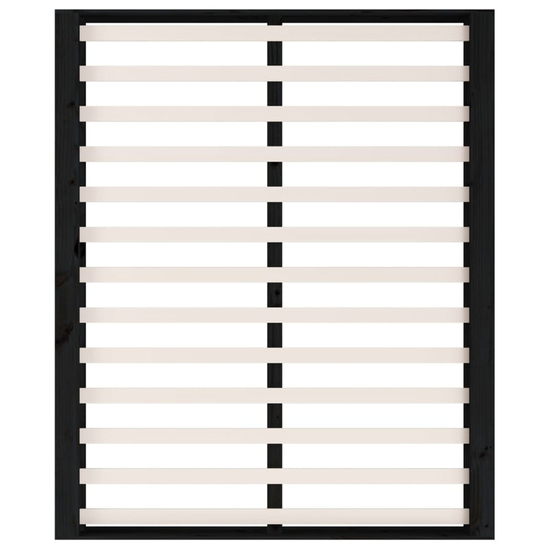 vidaXL Bed Frame without Mattress White 150x200 cm Solid Wood