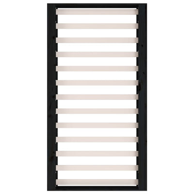 vidaXL Bed Frame without Mattress Black 135x190 cm Solid Wood