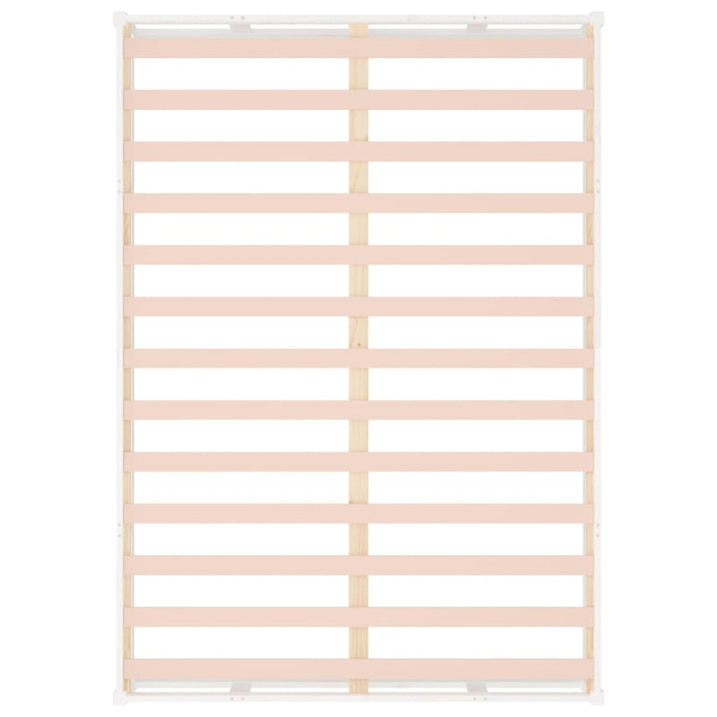 vidaXL Bed Frame without Mattress White 137x187 cm Double Solid Wood