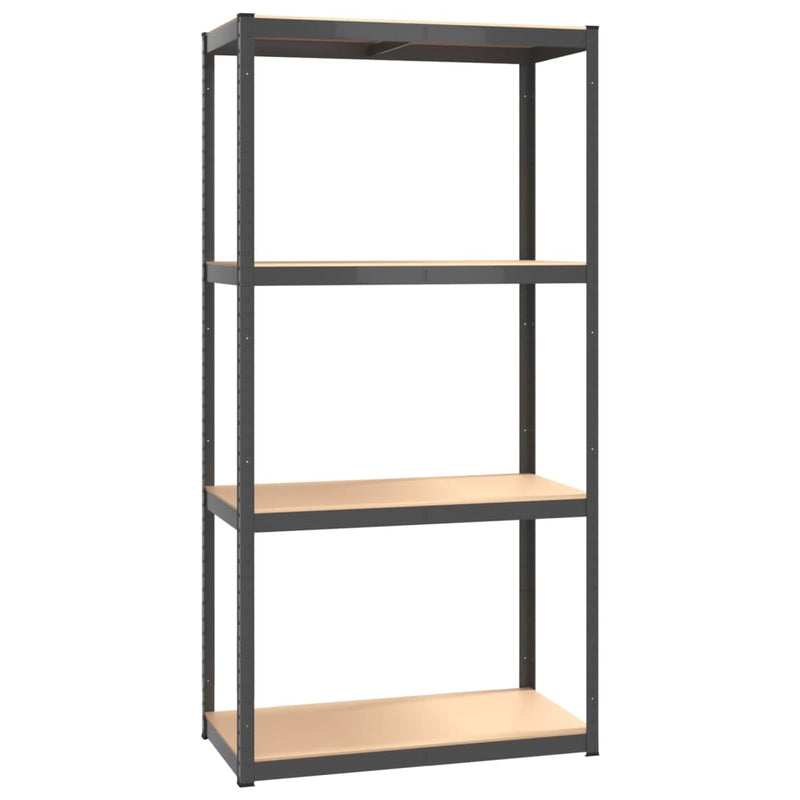 vidaXL 5-Layer Storage Shelf Anthracite Steel and Engineered Wood