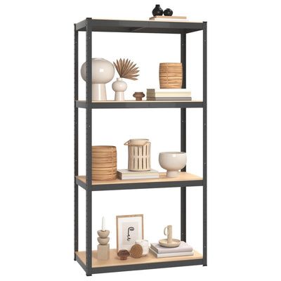 vidaXL 5-Layer Storage Shelf Anthracite Steel and Engineered Wood