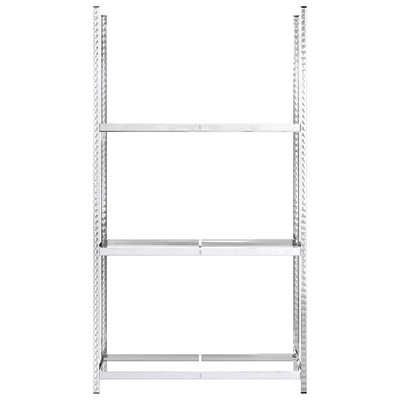 vidaXL 2-Layer Tire Rack Silver 110x40x110 cm Steel