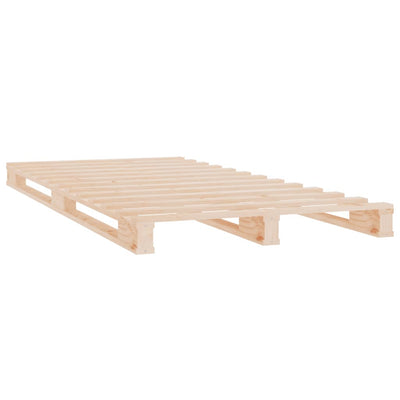 vidaXL Pallet Bed without Mattress White 100x200 cm Solid Wood