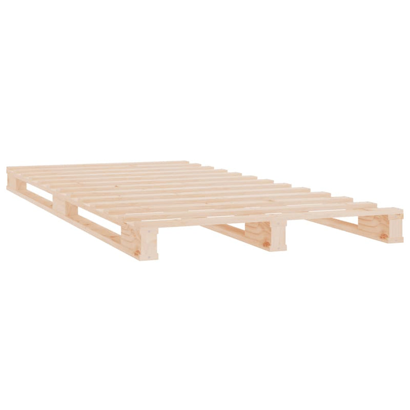 vidaXL Pallet Bed without Mattress White 100x200 cm Solid Wood