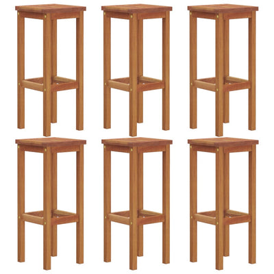 vidaXL Bar Stools 4 pcs Solid Wood Acacia