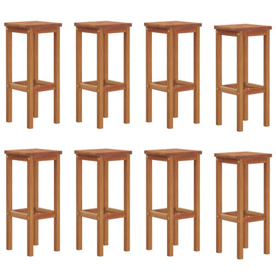 vidaXL Bar Stools 4 pcs Solid Wood Acacia