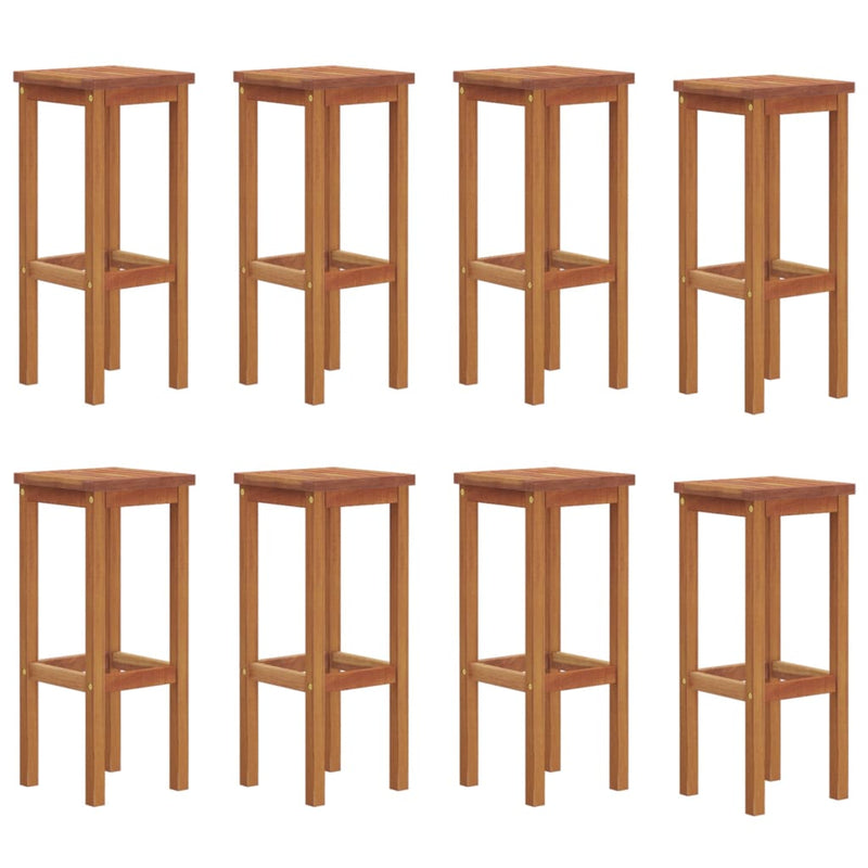 vidaXL Bar Stools 4 pcs Solid Wood Acacia