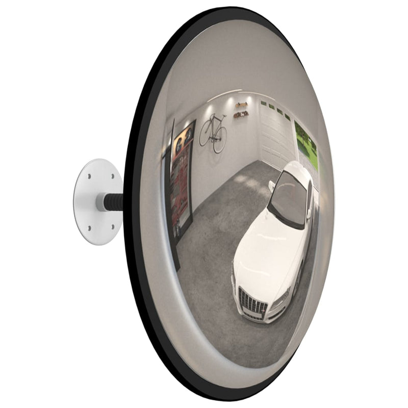 vidaXL Indoor Convex Traffic Mirror Black Ø40 cm Acrylic