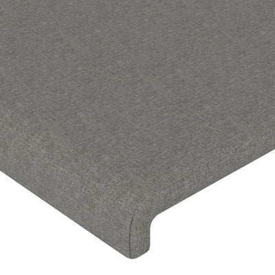 vidaXL Headboard Dark Grey 100 cm Fabric
