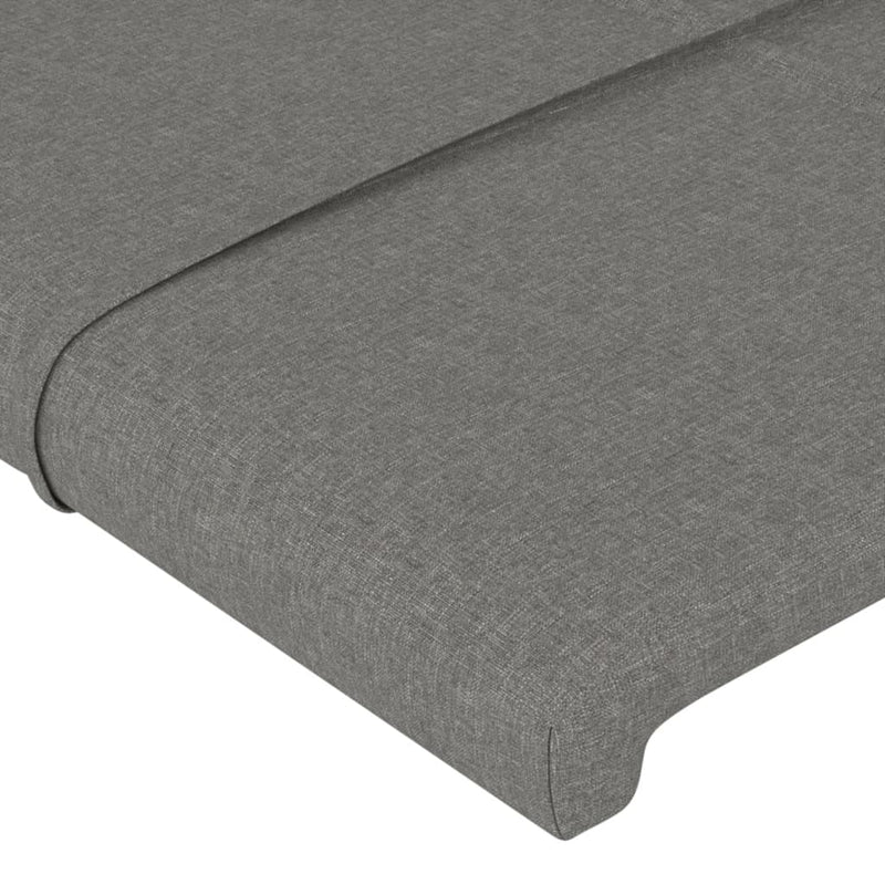 vidaXL Headboard Dark Grey 100 cm Fabric