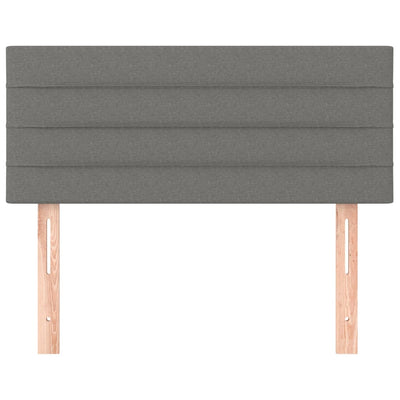 vidaXL Headboard Dark Grey 100 cm Fabric