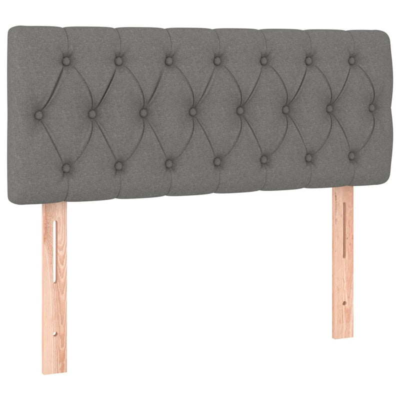 vidaXL Headboard Dark Grey 100 cm Fabric