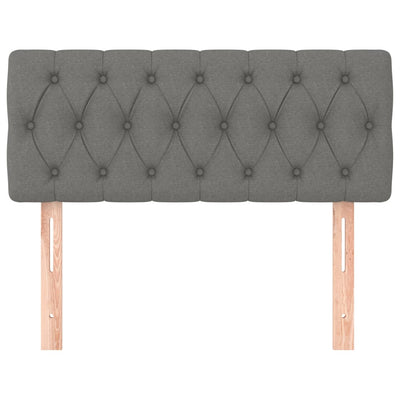 vidaXL Headboard Dark Grey 100 cm Fabric
