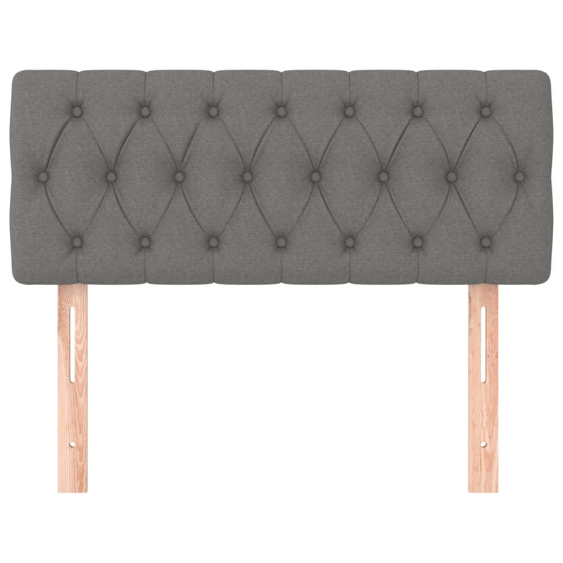 vidaXL Headboard Dark Grey 100 cm Fabric