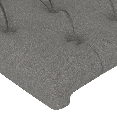 vidaXL Headboard Dark Grey 100 cm Fabric