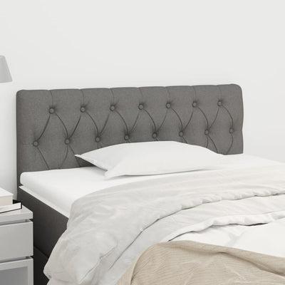 vidaXL Headboard Dark Grey 100 cm Fabric