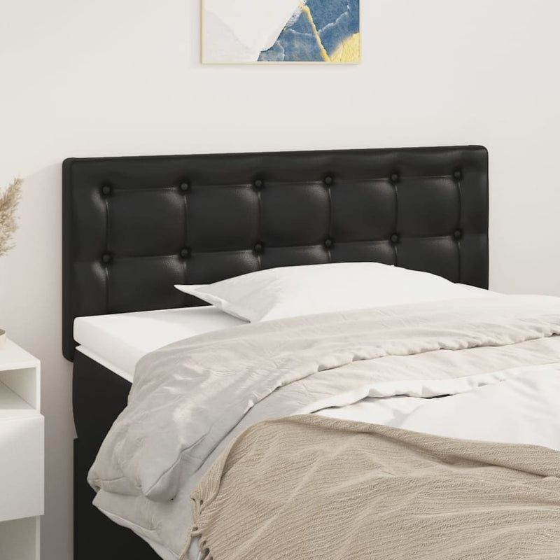 vidaXL Headboard Black 100 cm Faux Leather