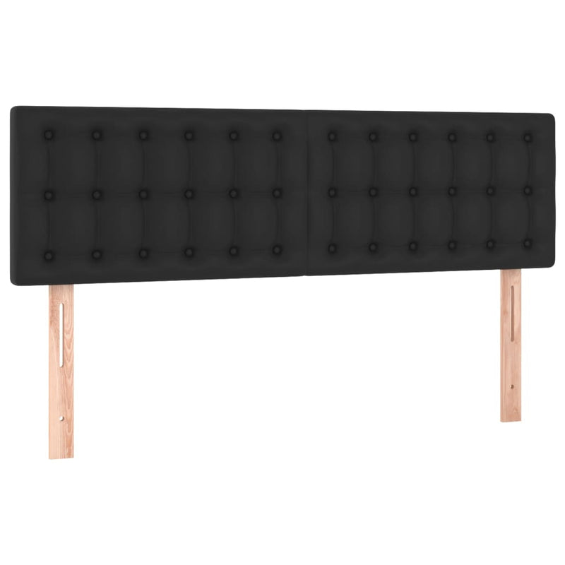vidaXL Headboards 2 pcs Black 72 cm Faux Leather