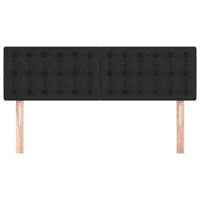 vidaXL Headboards 2 pcs Black 72 cm Faux Leather