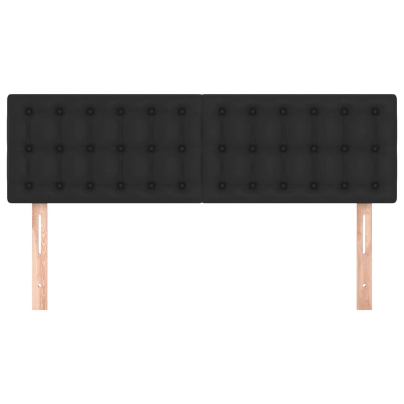 vidaXL Headboards 2 pcs Black 72 cm Faux Leather