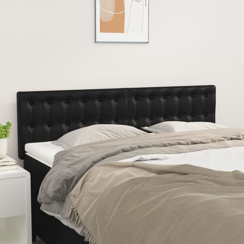 vidaXL Headboards 2 pcs Black 72 cm Faux Leather