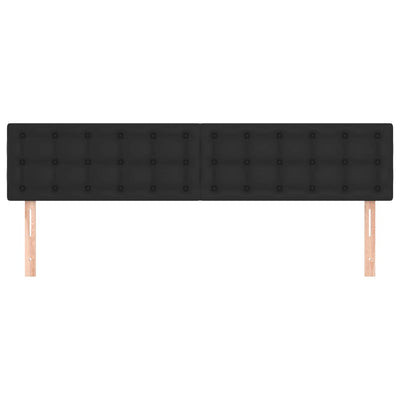vidaXL Headboards 2 pcs Black 72 cm Faux Leather