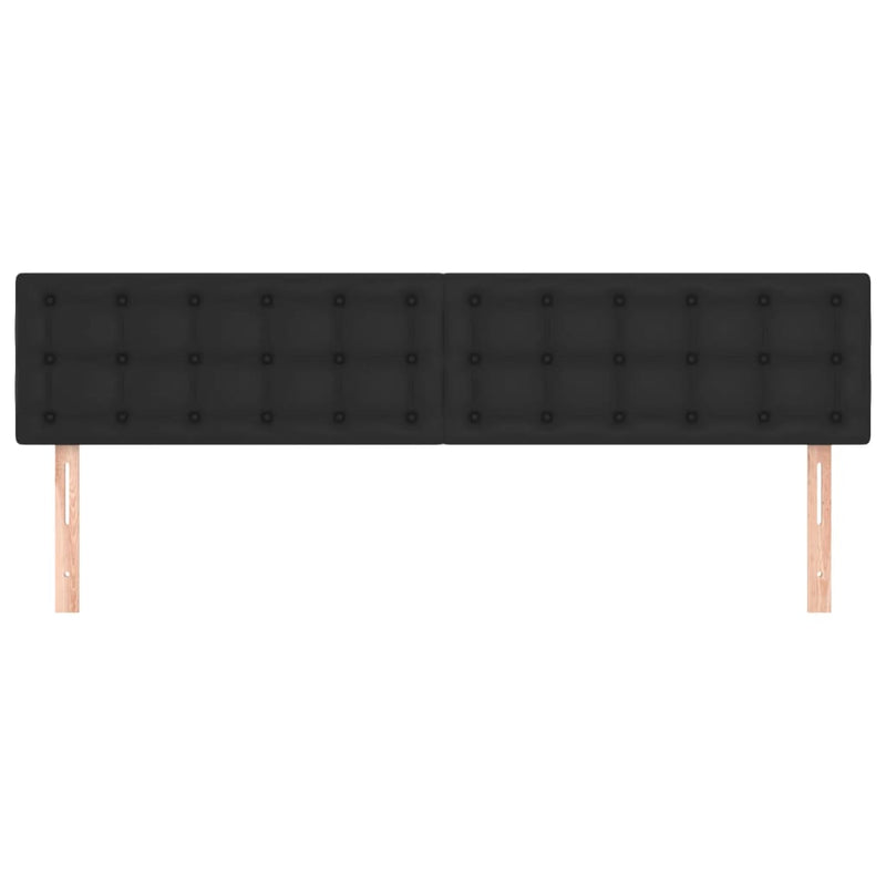 vidaXL Headboards 2 pcs Black 72 cm Faux Leather